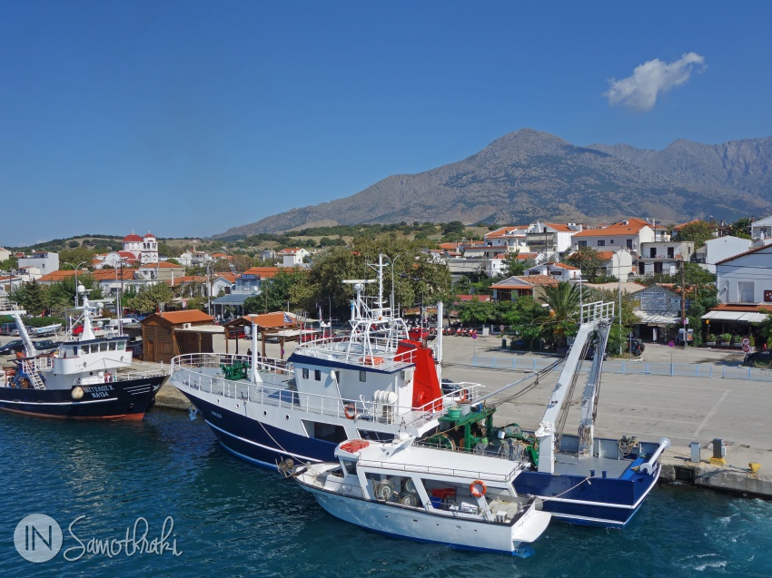 Kamariotissa harbour Samothrace