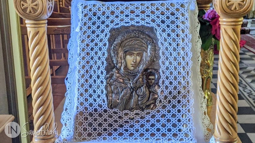 The icon of Panagia Krimniotissa is kept in the most important church of Samothraki.