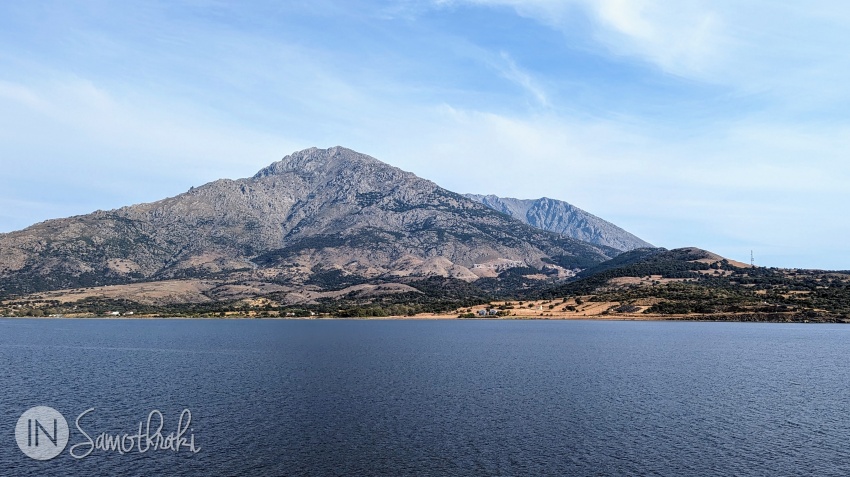 Chora is visible from the sea only from one place.