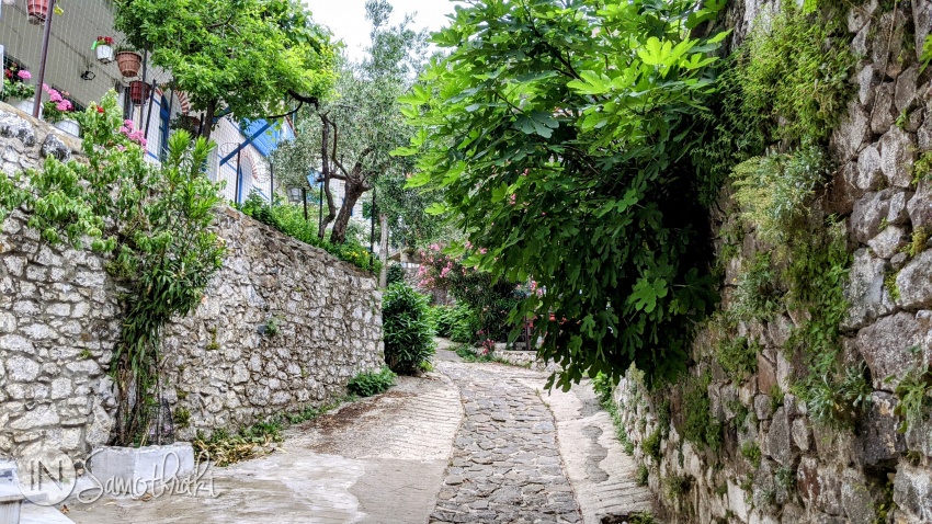 If you're walking around Chora, be prepared to climb up and down.