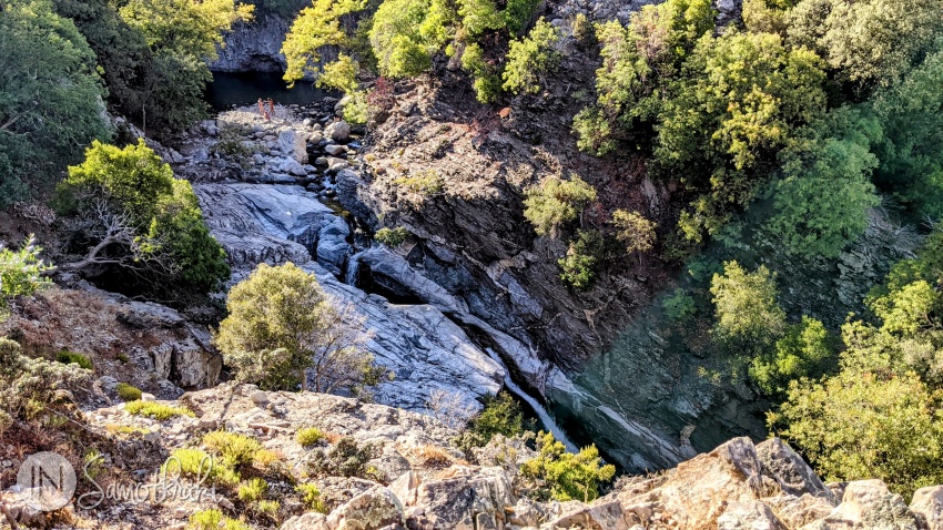Gerania and Fonias Canyon seen from above