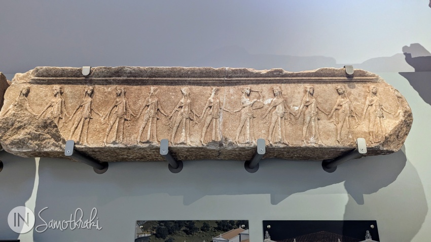 Fragments from the dancers' frieze