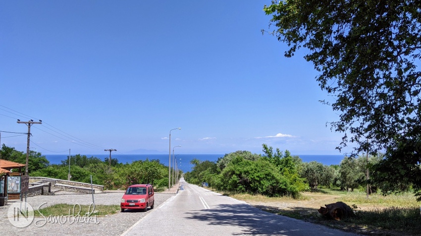 The road that takes you from Therma to the sea