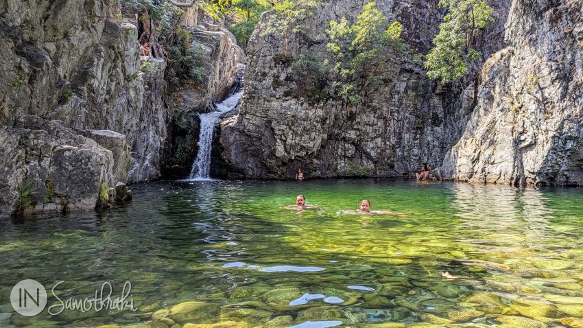 The second waterfall and vathra on Fonias